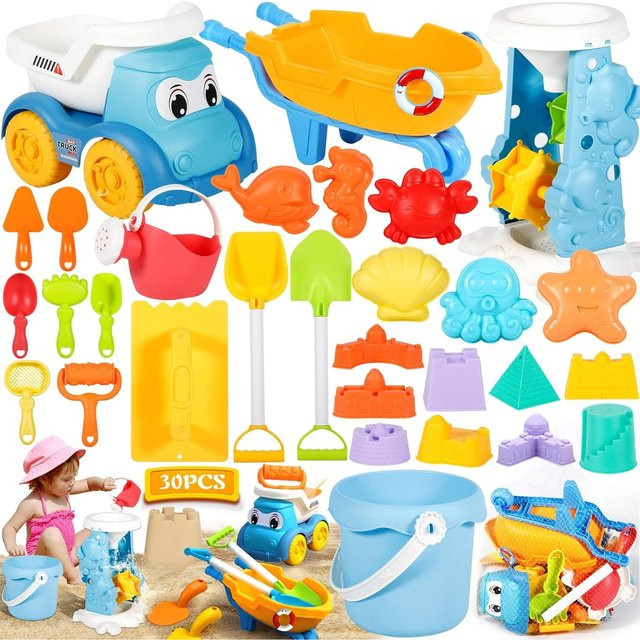 SONGYI Sandspielzeug-Set, Meerestiere, Bunt / Mehrfarbig, 8-teiliges Set - Bild 1