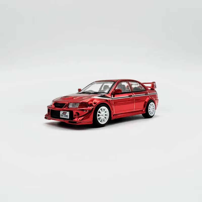 Xcartoys Mitsubishi Lancer Evo 6, Modellauto, 1:64, Rot, Metall - Bild 2