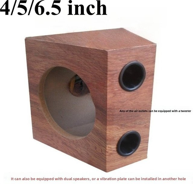 Cbirds Passiver Tieftöner-Lautsprecher in Dreiecksform, braun, 4/5/6,5 Zoll Leergehäuse - Bild 1
