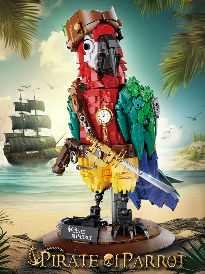 MENBIS Pirate Papagei, Bausteine, Tiere, Piraten - Bild 7