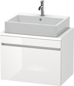 Duravit Waschtischunterschrank DuraStyle in Weiss Hochglanz, Breite: 70 cm, Tiefe: 47,8 cm, Höhe: 51,2 cm - Bild 1