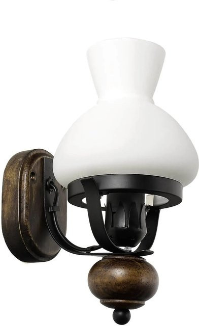 Easylight Wandleuchte Petronel in Rustikal mit Glas und Metall, Höhe: 27 cm, Fassung E27 - Bild 1