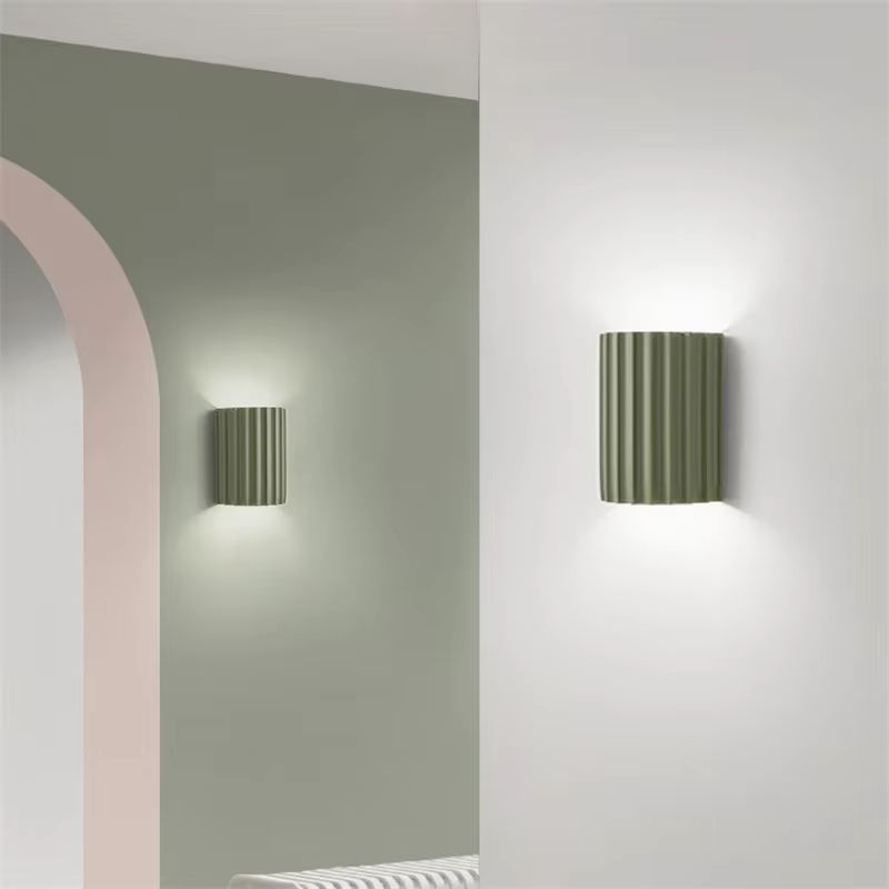 Nordic Lava Ball Wandlampe aus Harz in Weiß für Schlafzimmer und Wohnzimmer - Bild 4