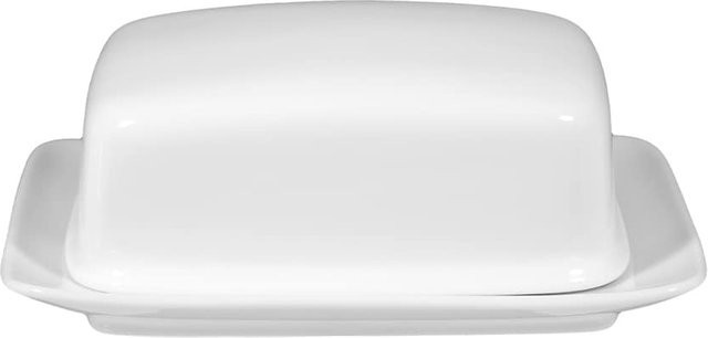 Seltmann Weiden Butterdose Rondo/Liane aus Keramik in Weiß, 250 g - Bild 1