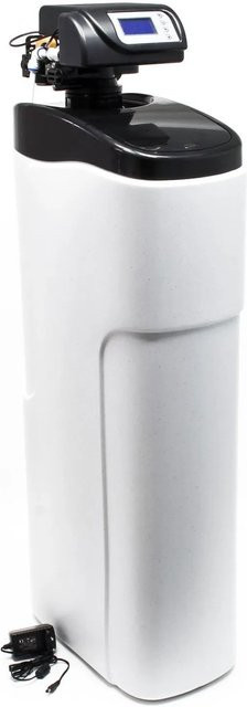 Wiltec Nw-Soft-D Wasserenthärtungsanlage mit Soletank in Weiß, Kapazität 1000 l/h, 30 kg Entkalker, B/T/H: 480 x 220 x 480 cm - Bild 1