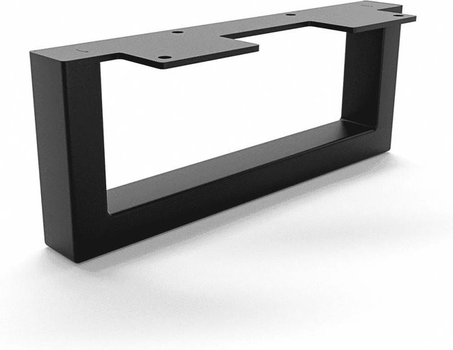 HEVVA Möbelbein GRAZ in Schwarz, Höhe: 10 cm, Tiefe: 25 cm - Bild 1