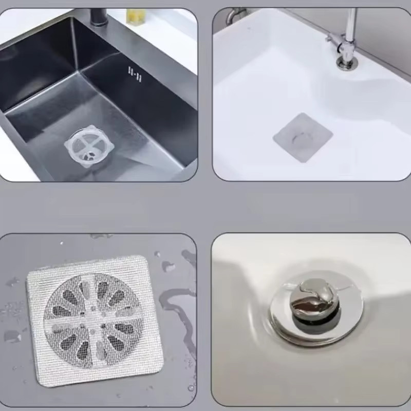 VIE LENTE Einweg-Duschablauf Haarfänger als Sieb und Filter für Badezimmer und Waschbecken - Bild 4