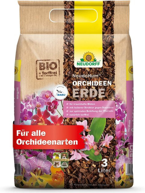Neudorff NeudoHum Orchideen-Erde, torffrei mit Pinienrinde, 3 kg - Bild 1
