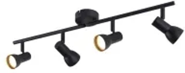 NETTLIFE Deckenleuchte aus Metall in Schwarz, moderne LED-Pendelleuchte mit GU10 Fassung, verstellbar - Bild 1