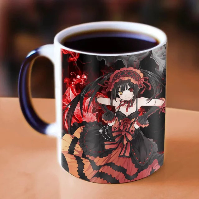 Bandai Tokisaki Kurumi Anime Farbwechselbecher aus Keramik für Heißgetränke - Bild 1