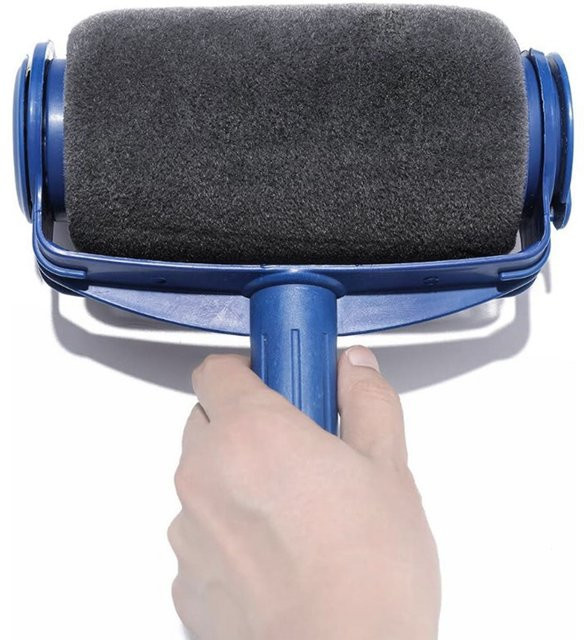 5-in-1 Eck-Farbrollerbürste in Blau für glattes Streichen von Wand- und Deckenkanten mit abgewinkeltem Design und langlebiger Abdeckung - Bild 1