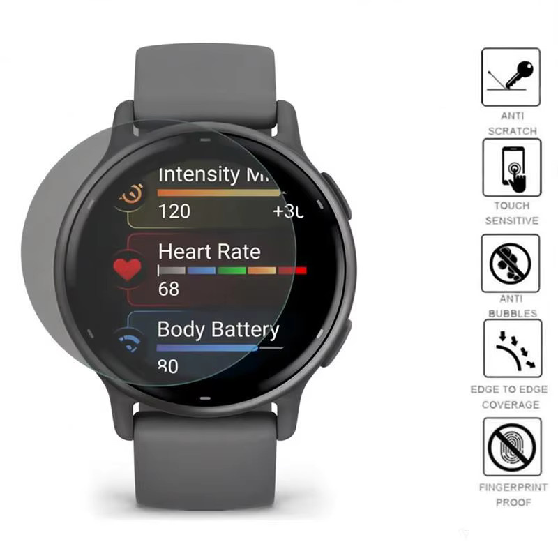 Garmin Uhren-Displayschutzfolie Sichtschutz, Hydrogel, Silikon, Unisex - Bild 2