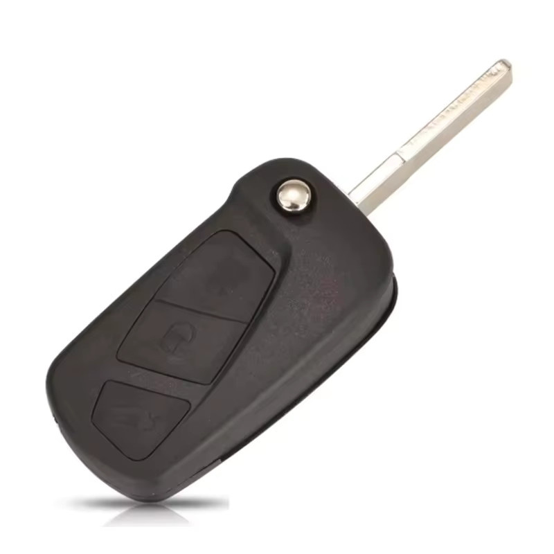 YIQIXIN Ersatzschlüssel für Ford KA mit 433 MHz ID46 PCF7946 Chip und SIP22 Klinge, Schwarz - Bild 2