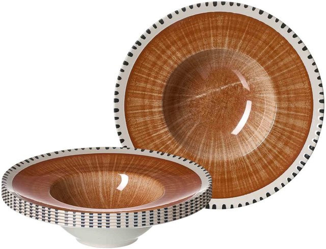 Ritzenhoff & Breker Gourmetteller Natura Dinner Plate Braun 6er Set Durchmesser: 28 cm - Bild 1