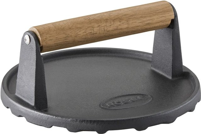 Rösle BBQ-Gewicht aus Gusseisen mit Holzgriff - Bild 1
