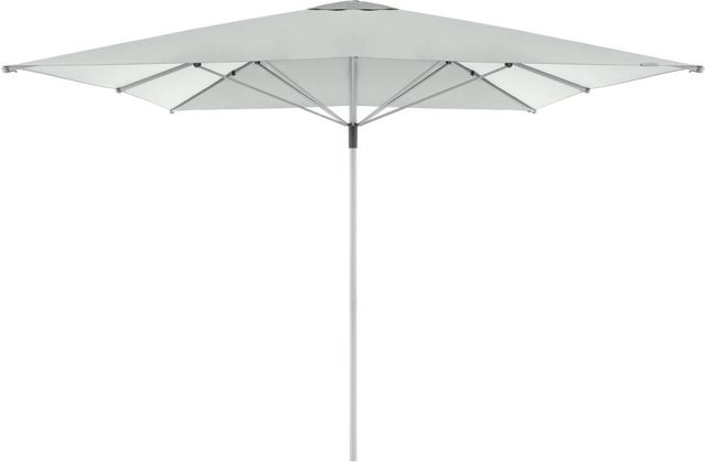 Doppler Gastro Sonnenschirm Braumeister in Hellgrau mit Aluminiumgestell und Polyesterbespannung, B/T/H: 392 x 392 x 295 cm - Bild 1
