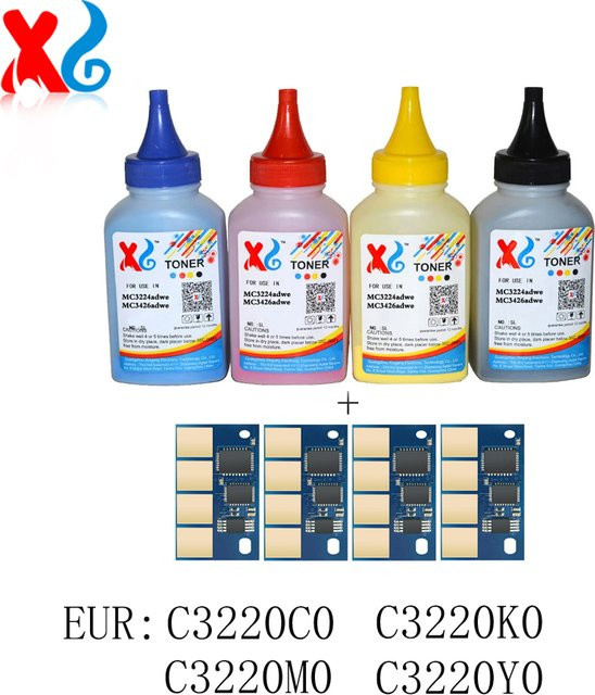 Lexmark Toner Nachfüllset Multicolor für MC3224 MC3226 C3224 C3226 C3224dw MC3224dwe MC3224i MC3224adwe MC3226adwe C3226dw mit 40g - Bild 1