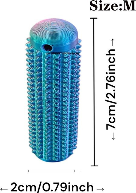 BC Pet Supplies 3D-gedruckte kleine Aua-Dinger, Stachelige Sensorische Stressabbau Stachelige Griffige Stim Schlüsselanhänger Stimming Mini-Griffiges Fidget - Bild 1