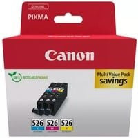 Original Canon Tintenpatronen CLI-526 Multipack Cyan, Magenta, Gelb - Bild 1
