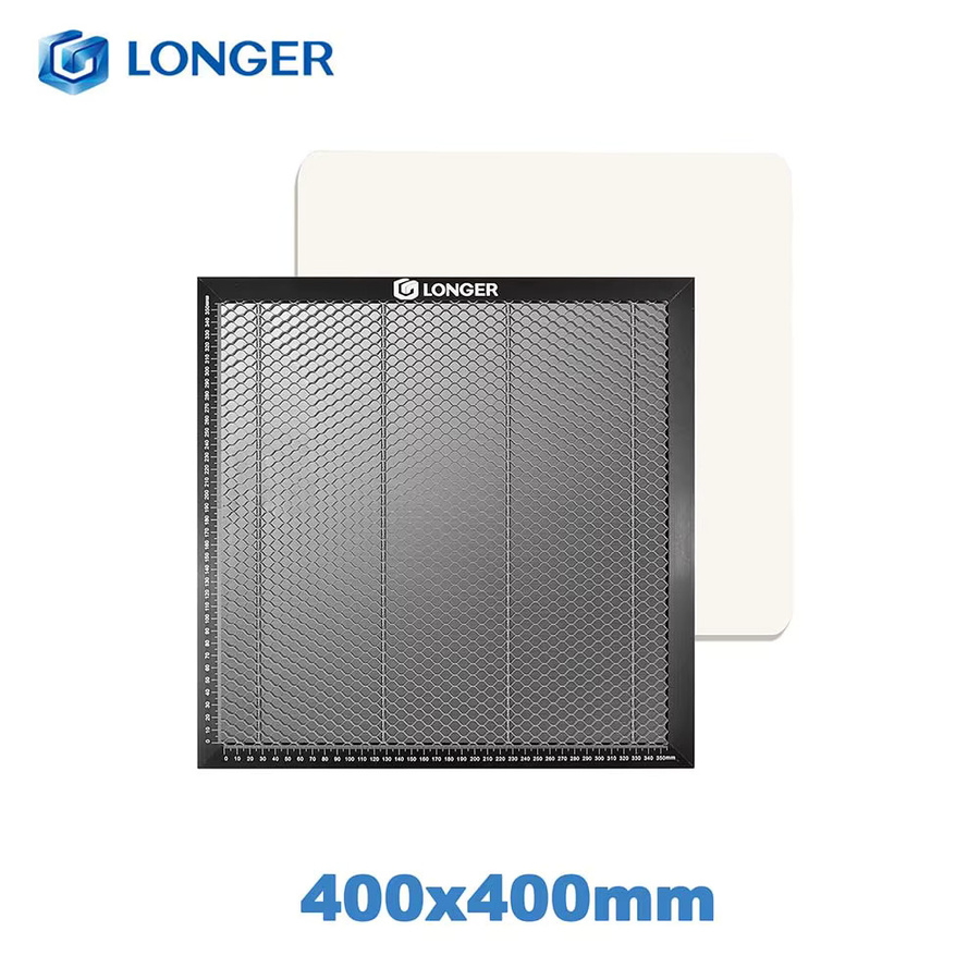 LONGER Wabenplatte aus Vollmetall-Stahl für Laser-Graviergeräte, B/T/H: 44,0 x 44,0 x 2,2 cm - Bild 2