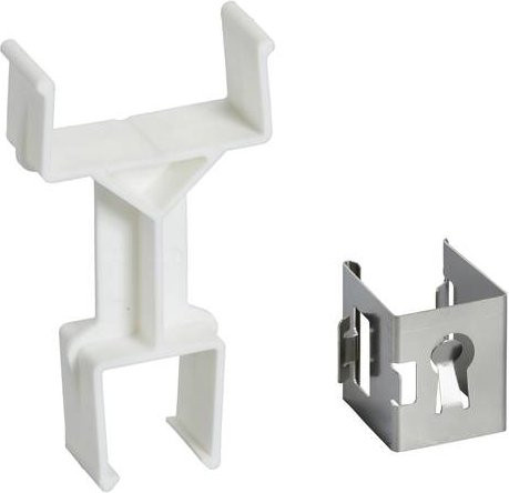 Schneider Electric KBB40ZFG2 KBB Kabelrinnenträger für 25mm Kabelrinne, 10 Stück, Weiß - Bild 1