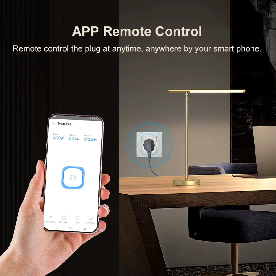 Elivco Smart WiFi EU-Steckdose 16A in Weiß mit Stromüberwachung und Timer-Funktion sowie Sprachsteuerung für Alexa und Google Home - Bild 3
