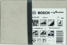 Bosch Säbelsägeblatt S 922 HF Flexible für Holz und Metall, 100er-Pack - Bild 2
