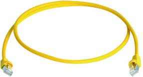 Telegärtner Patchkabel S/FTP Cat6a Ethernet LAN in Gelb, Länge: 3,0 m - Bild 1