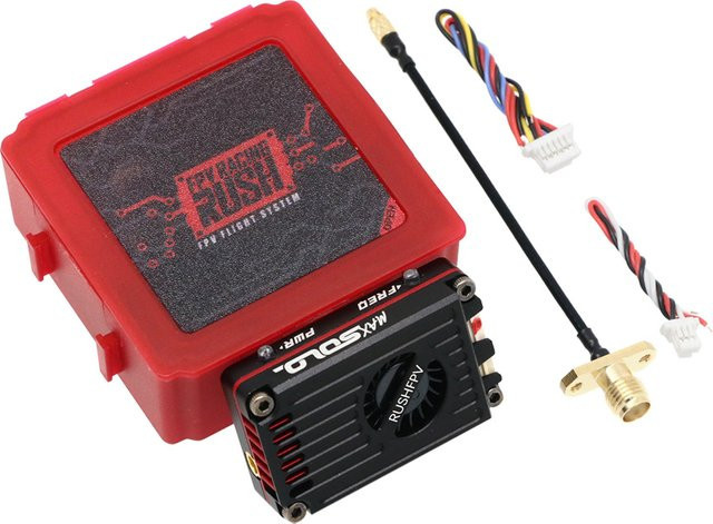 RUSHFPV MAX SOLO X-Band 4.9G 7-36V VTX 8CH Video-Sender in Schwarz für RC FPV Drohnen und Flugzeuge - Bild 1