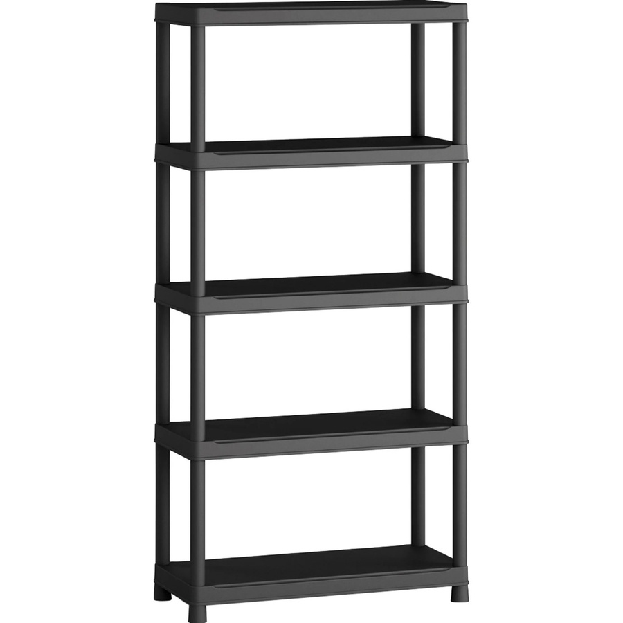 OBI Kunststoffregal M-90 in Schwarz, H x B x T: 182 x 90 x 40 cm - Bild 2