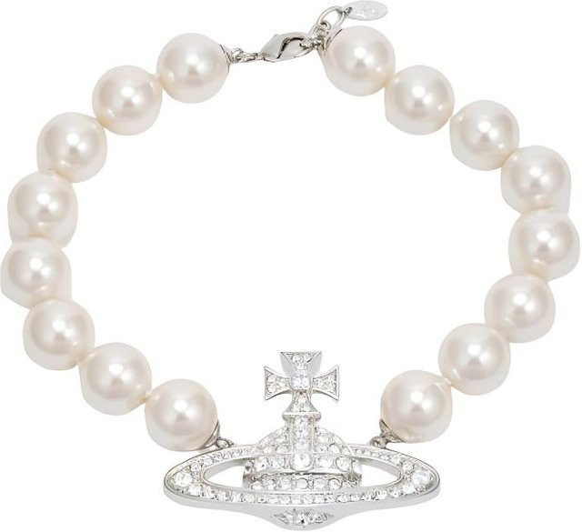 Vivienne Westwood Neysa Perlen-Choker, Silber, Unisex - Bild 1