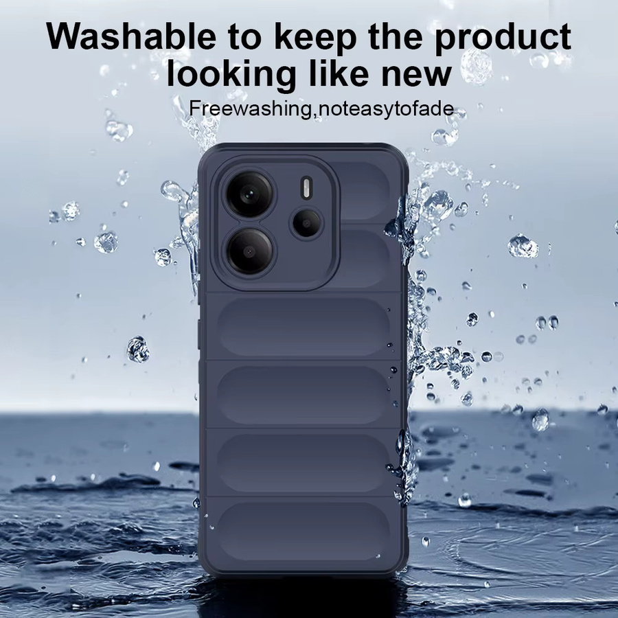 Stoßfeste Magnet-Schutzhülle für Xiaomi Poco X7 X6 Pro M7 M6 Pro X5 M5 X4 X3 M4 Pro mit MagSafe Unterstützung in Purple - Bild 4