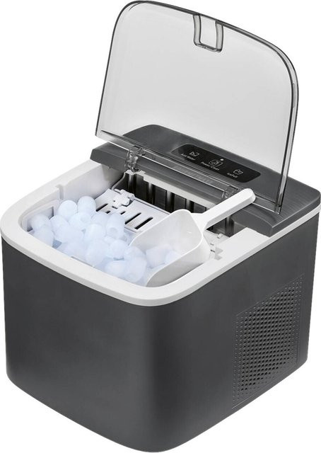 GOURMETmaxx Eiswürfelbereiter 19975 in Anthrazit aus Kunststoff mit 100 W, B/H/L: 23,6 x 21,1 x 26,2 cm - Bild 1