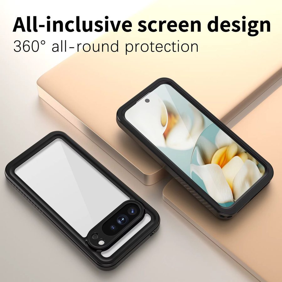 Shellbox wasserdichte Handyhülle in Schwarz, 360° stoßfest und staubdicht mit IP68 Schutz, kompatibel mit Google 10 Pro XL, Google 10, Google 9 Pro XL, Google 9A und Google 9 - Bild 5