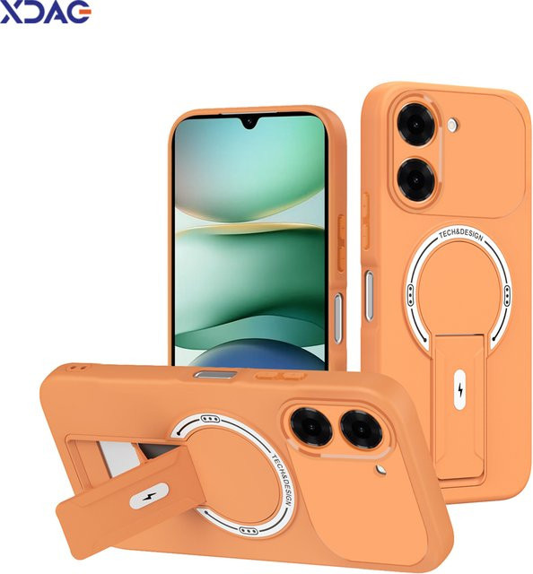 Xiaomi Luxus-Handyhülle für Redmi A7 Pro in Beige mit magnetischer Standfunktion und innenflockierter Rückseite - Bild 1