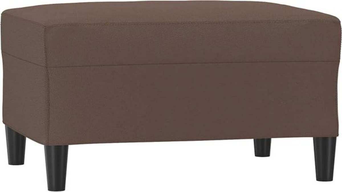 Modern Polsterhocker vidaxl aus Kunstleder in Braun B: 70 cm, T: 55 cm, H: 41 cm - Bild 1