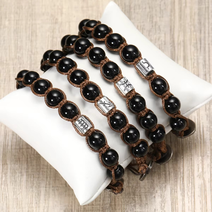 SANSWL Armband, Obsidian, Schwarz, Herren - Bild 3