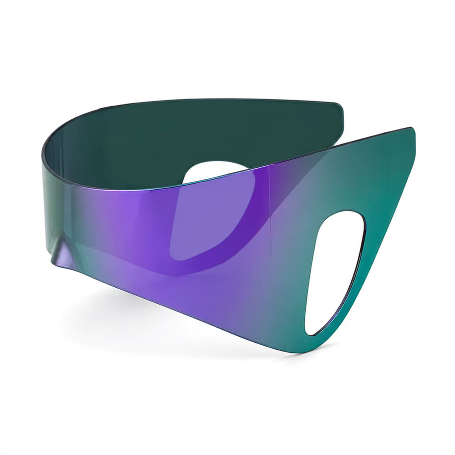 Erilles Cyberpunk Sonnenbrille, Vollrand, Black, Plastic, Wrap - Bild 4
