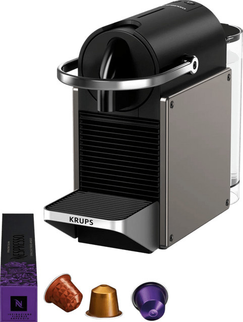 Krups Nespresso Pixie XN306T Kapselmaschine in Schwarz - Bild 1