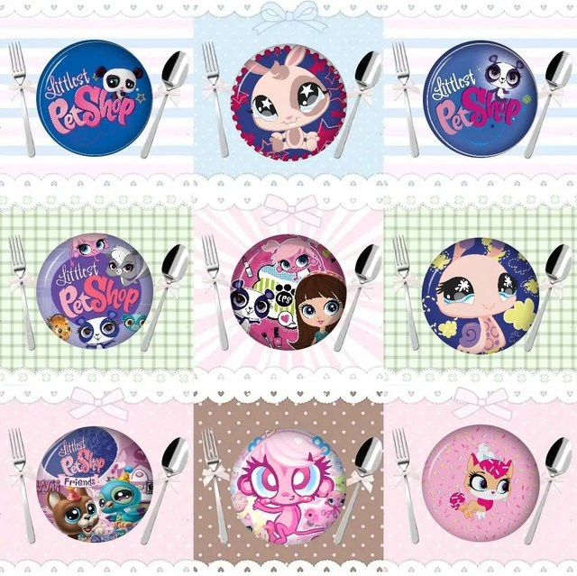Brosche Weißblech, Bunt, Littlest Logo Pet Shop - Bild 1