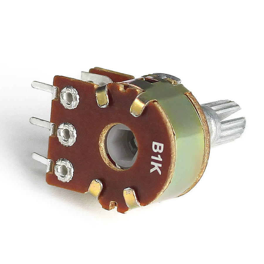 10er Set YTDMEN WH148 Lineare Potentiometer mit 15mm Welle, 6-Pin, Farbe: Silber - Bild 2