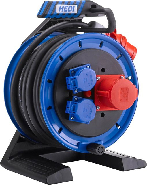 HEDI Drehstromkabeltrommel Generation 7 Companion K7AD2016T2, Blau, H07RN-F 5G2,5, 20 m, IP44 - Bild 1