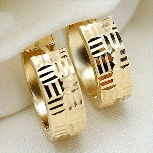 YoYo Creolen, vergoldet, Gold, Damen - Bild 1