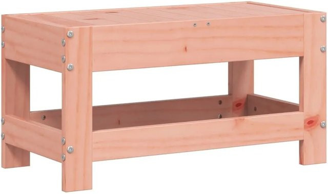 vidaXL Gartenhocker aus Massivholz Douglasie in Braun, B/T/H: 62 x 30 x 32 cm - Bild 1