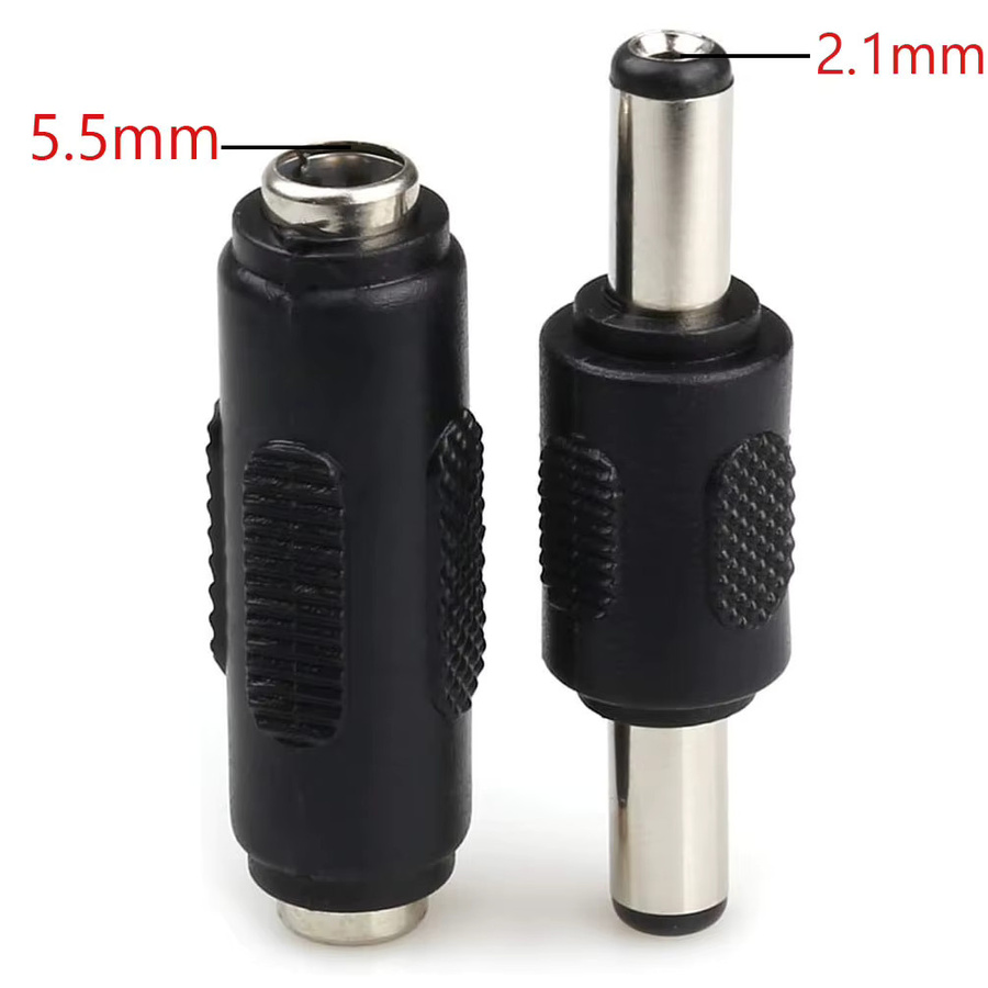 FRHY DC Power Stecker und Buchse Set, 10 Stück, Barrel Typ 5,5 x 2,1 mm, Schwarz, für 12V/24V CCTV Kamera und LED Streifen Netzteil - Bild 4