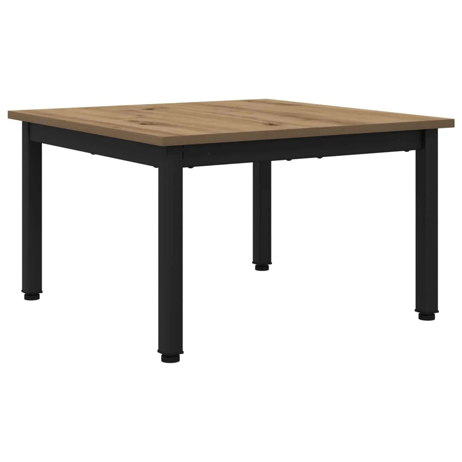 vidaXL Couchtisch in Eiche Optik, moderner quadratischer Holztisch für dein Wohnzimmer, Farbe: Braun, B/T/H: 60 x 60 x 36 cm - Bild 2