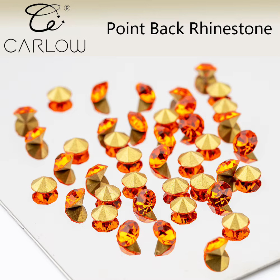 CARLOW Glas Strass Steine in Bunt für DIY Nageldekoration mit 6 Fächern - Bild 2