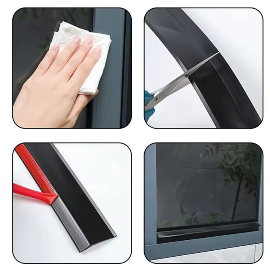 Ainproof Wasser-Rückfluss-Fensterdichtung aus EPDM-Gummi und Kunststoff zur wasserdichten Abdichtung und Schallisolierung - Bild 5