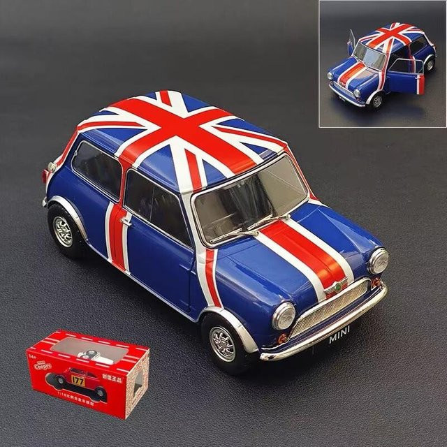 Linyi toy car Morris Mini Minor Cooper 1959, Modellauto, 1:18, Metall, ab 14 Jahren - Bild 1