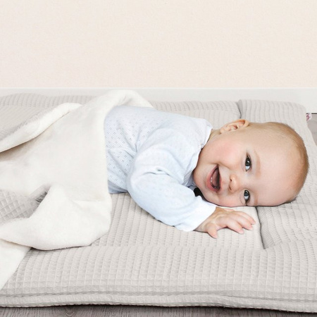 Babybay Kuscheldecke Waffelpiqué in Grau für Babys, B/B: 75 x 100 cm